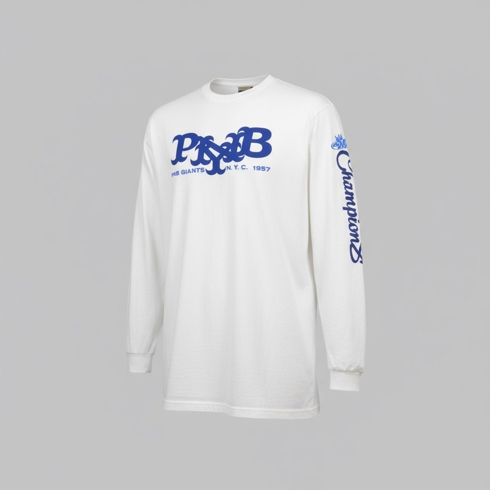 Vintage Y2K PNB‎ Nation Giants NYC 1957 Champions Long Sleeve T-Shirt Mens 3X